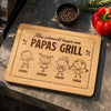 Personalisiertes graviertes Schneidebrett – Geschenk für Papa, Opa – Alles schmeckt besser