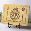 Personalisiertes graviertes Schneidebrett – Geschenk für Papa, Opa – Weltbester Papa