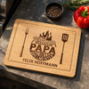 Personalisiertes graviertes Schneidebrett – Geschenk für Papa, Opa – Weltbester Papa