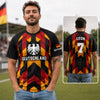 Personalisiertes Fußballtrikot – Geschenk für Fußballfans, Sportfans – Unsterbliche Leidenschaft mit Fußball