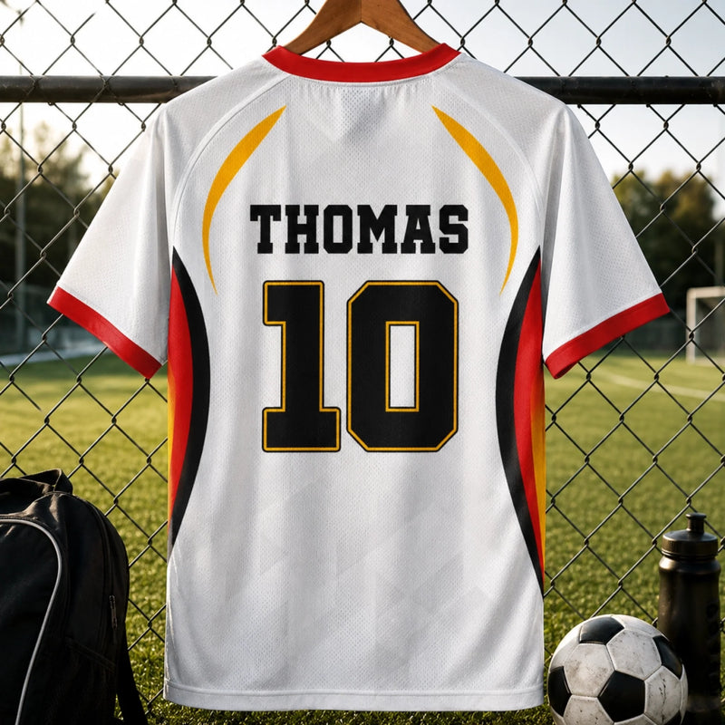 Personalisiertes Fußballtrikot – Geschenk für Fußballfans, Sportfans – Deine Leidenschaft
