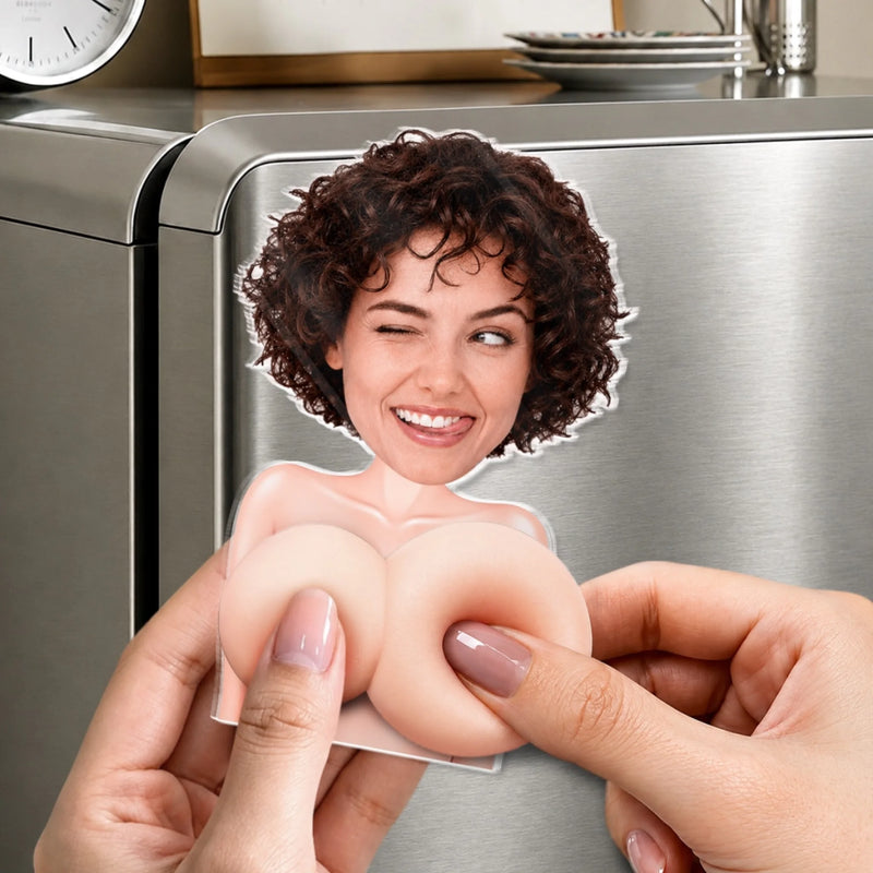 Personalisierter Acryl-Kühlschrankmagnet mit Foto – Witziges Geschenk für Frauen – Lachen garantiert