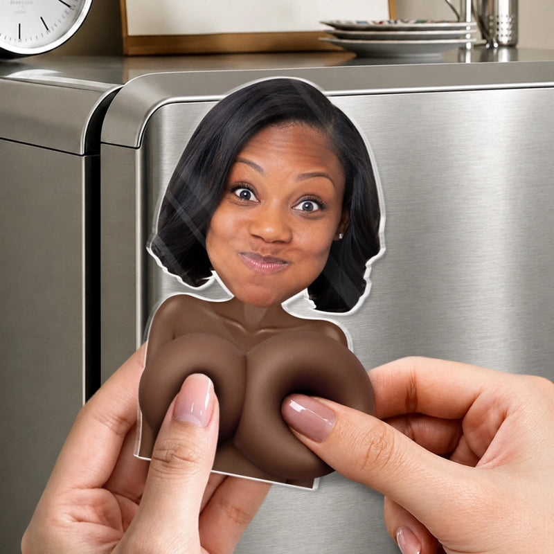 Personalisierter Acryl-Kühlschrankmagnet mit Foto – Witziges Geschenk für Frauen – Lachen garantiert