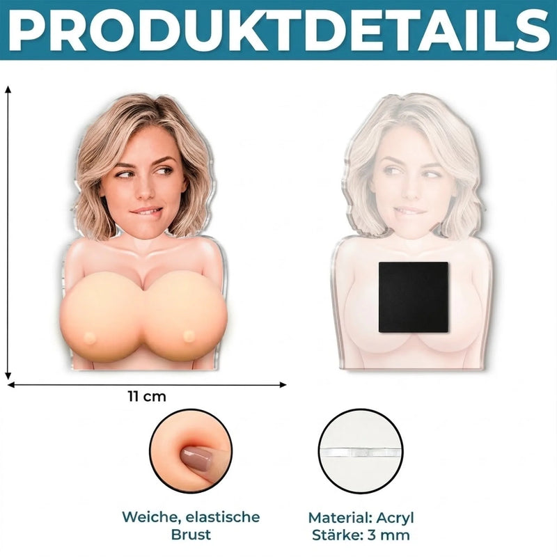 Personalisierter Acryl-Kühlschrankmagnet mit Foto – Witziges Geschenk für Frauen – Lachen garantiert