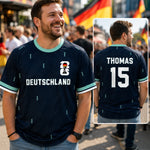 Personalisiertes Fußballtrikot – Geschenk für Fußballfans, Sportfans – Ein Land, Ein Team