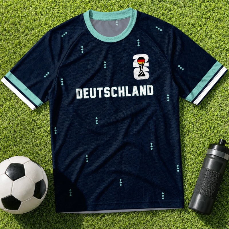 Personalisiertes Fußballtrikot – Geschenk für Fußballfans, Sportfans – Ein Land, Ein Team