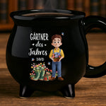 Personalisierte Kessel-Tasse - Geschenk für Gärtner, Gärtnerin - Gartenprofi des Jahres