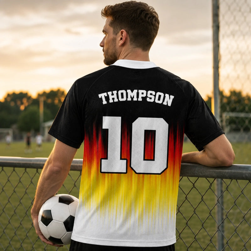 Personalisiertes Fußballtrikot – Geschenk für Fußballfans, Sportfans – Mein Herz Schlägt Für Deutschland