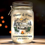 Personalisierte Mason-Jar-Licht - Geschenke Für Campingpaare - Campingpartner fürs Leben