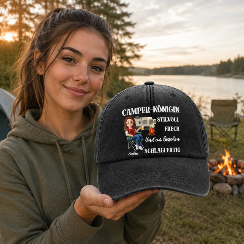 Personalisierte klassische Baseballkappe – Geschenk Für Camper – Freches Camping-Leben