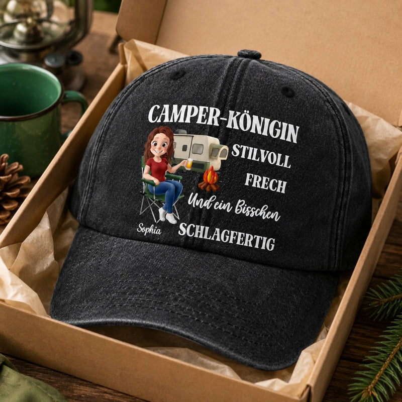 Personalisierte klassische Baseballkappe – Geschenk Für Camper – Freches Camping-Leben
