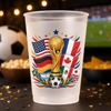 Personalisierte Partybecher - Geschenk für Familie & Fußballfans – Mit Stolz Für Unser Team