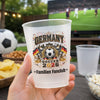 Personalisierte Partybecher - Geschenk für Familie & Fußballfans – Fußball Verbindet Nationen