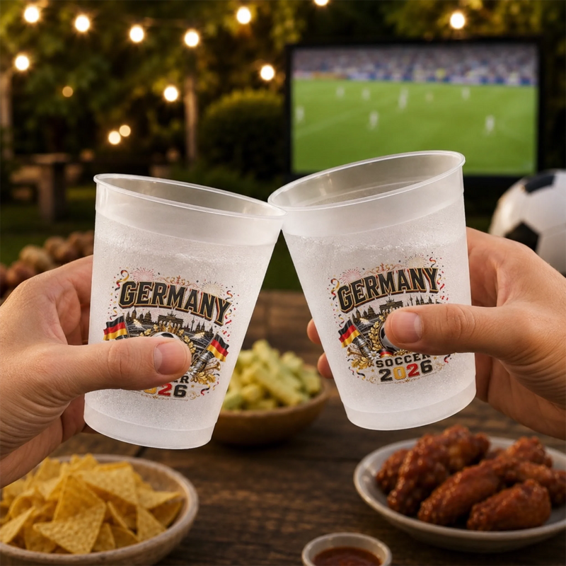 Personalisierte Partybecher - Geschenk für Familie & Fußballfans – Fußball Verbindet Nationen