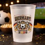 Personalisierte Partybecher - Geschenk für Familie & Fußballfans – Fußball Verbindet Nationen