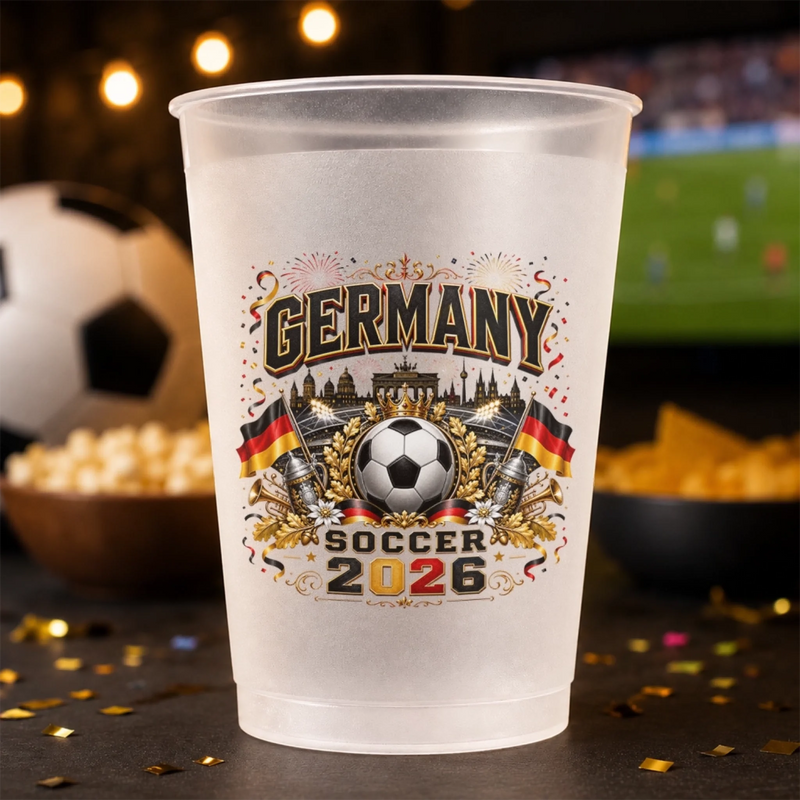 Personalisierte Partybecher - Geschenk für Familie & Fußballfans – Fußball Verbindet Nationen