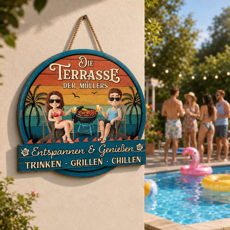 Personalisiertes Holzschild – Geschenk Für Paare – Unser Lieblingsreiseziel