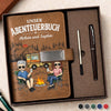 Personalisiertes Notizbuch aus PU-Leder – Geschenk Für Campingpaare – Unser Buch voller Abenteuer