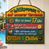 Personalisiertes Holzschild – Geschenk für Familie – Urlaubsmodus: Zusammen