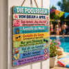 Personalisiertes Holzschild – Geschenk für Familie – Endloser Sommer, endlose Liebe