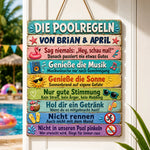 Personalisiertes Holzschild – Geschenk für Familie – Endloser Sommer, endlose Liebe