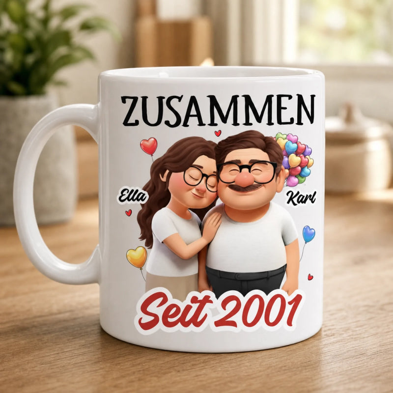 Personalisierte Tasse – Geschenk für Paar – Zusammen