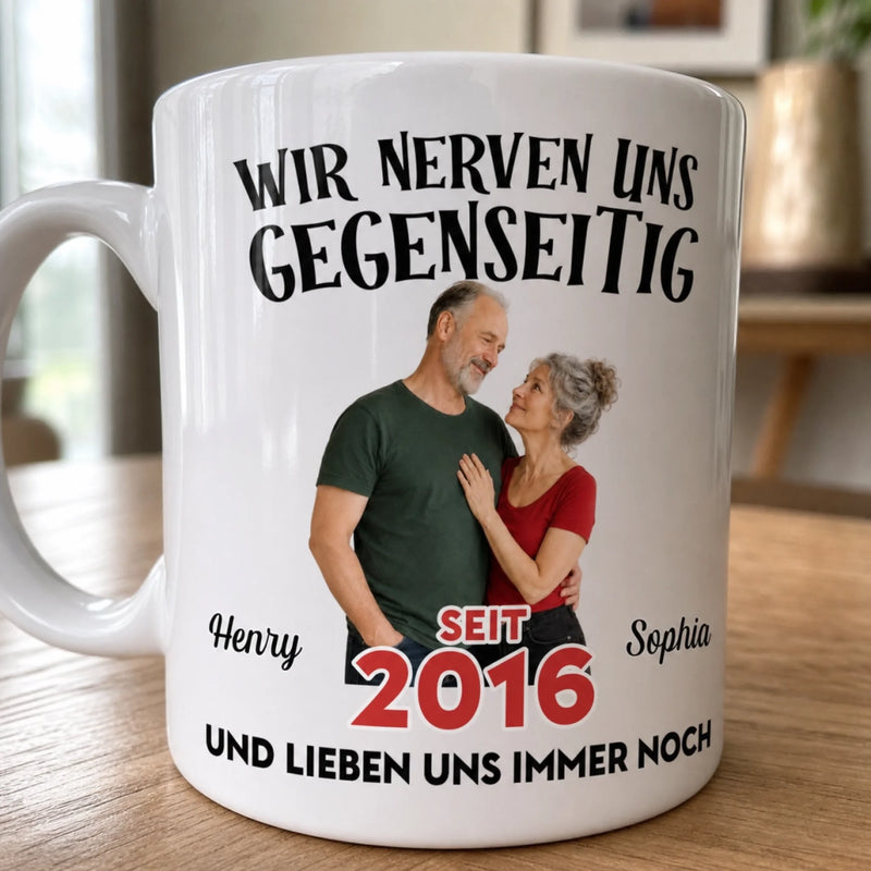 Personalisierte Tasse mit Foto – Geschenk für Paar – Lieben uns immer noch