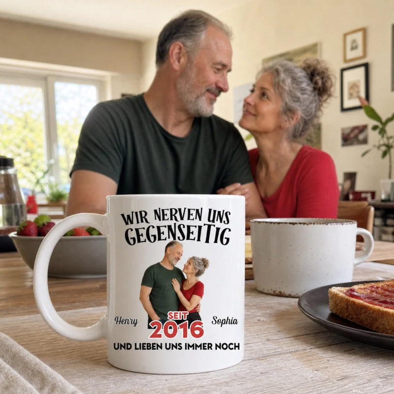 Personalisierte Tasse mit Foto – Geschenk für Paar – Lieben uns immer noch