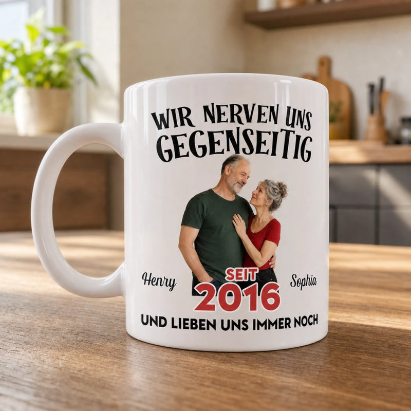 Personalisierte Tasse mit Foto – Geschenk für Paar – Lieben uns immer noch