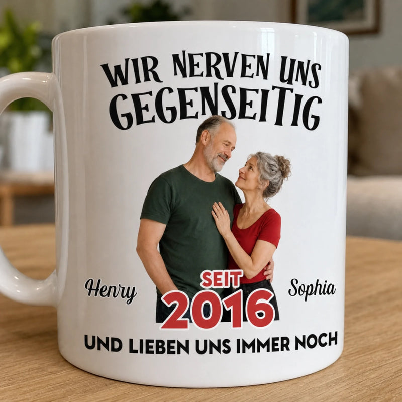 Personalisierte Tasse mit Foto – Geschenk für Paar – Lieben uns immer noch