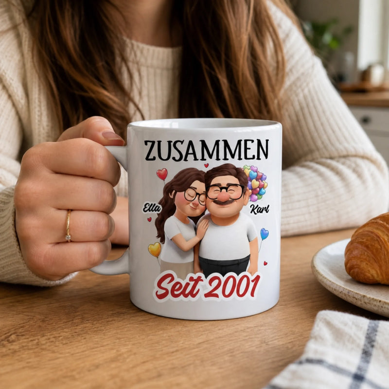 Personalisierte Tasse – Geschenk für Paar – Zusammen