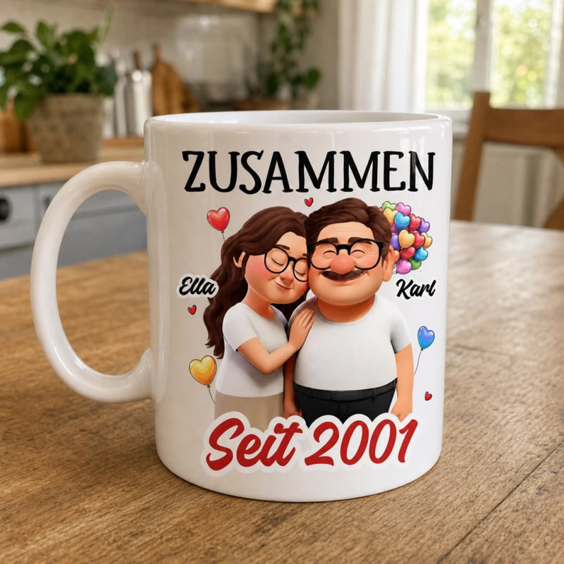 Personalisierte Tasse – Geschenk für Paar – Zusammen