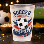 Personalisierte Partybecher - Geschenk für Familie & Fußballfans – Auf Tore und unvergessliche Momente!