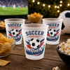 Personalisierte Partybecher - Geschenk für Familie & Fußballfans – Auf Tore und unvergessliche Momente!