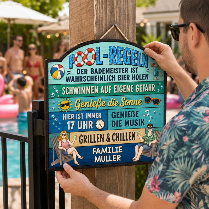 Personalisiertes Holzschild – Geschenk Für Paare – Sommer + Du = Perfekt