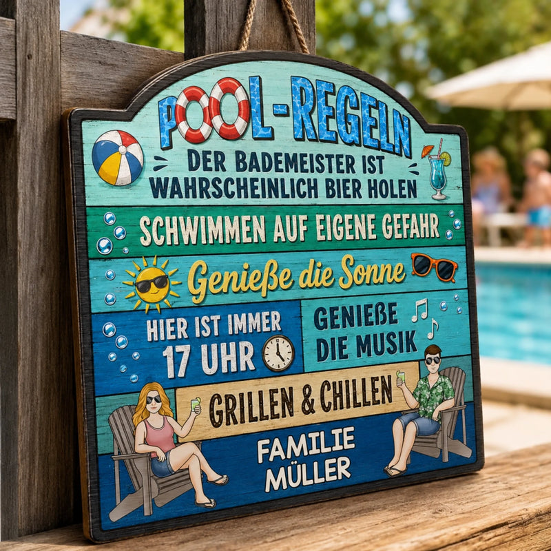Personalisiertes Holzschild – Geschenk Für Paare – Sommer + Du = Perfekt