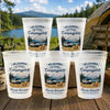 Personalisierte Partybecher - Geschenk Für Camper – Hier beginnt unser Campingabenteuer