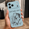 Personalisierte Leder Handyhülle mit Foto – Geschenk für Paar – Ich Liebe Dich