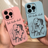 Personalisierte Leder Handyhülle mit Foto – Geschenk für Paar – Ich Liebe Dich