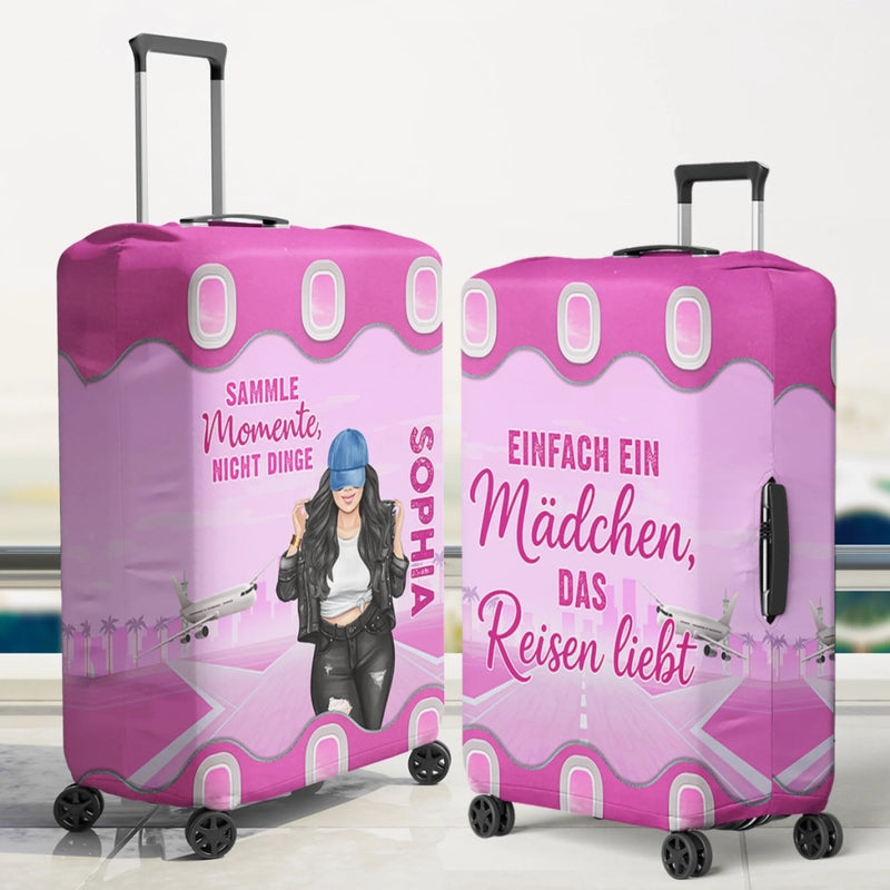 Personalisiertes Kofferhülle – Geschenk Für Frauen – Und so beginnt das Abenteuer