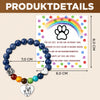 Personalisiertes Regenbogenbrückenarmband mit Foto - Gedenkgeschenke | Erinnerung an Haustier - Bis wir uns wiedersehen