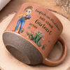 Personalisierte Steingutbecher – Geschenk für Gärtnerin & Pflanzenliebhaber - Mein Garten, Mein Glück