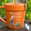 Personalisierte Blumentopf-Tasse – Geschenk für Gärtnerin & Pflanzenliebhaber – Mein Garten, meine Therapie