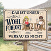 Personalisiertes Metallschild – Geschenk für Paar – Seite an Seite fürs Leben