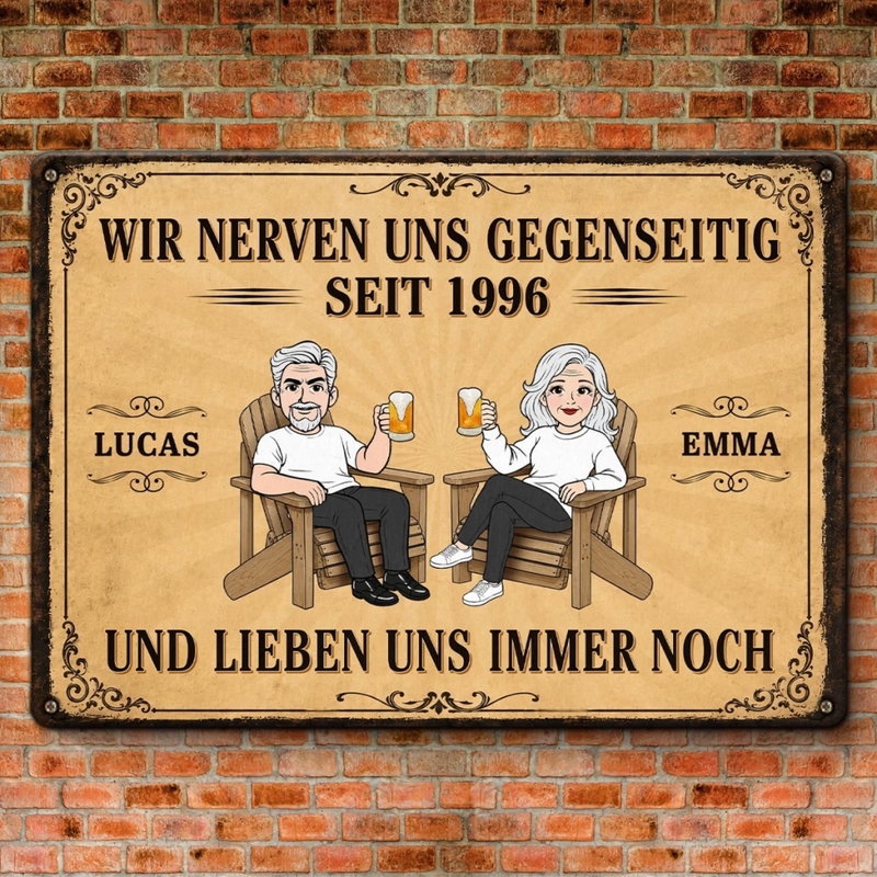 Personalisiertes Metallschild – Geschenk für Paar – Wir Haben Alles