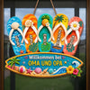 Personalisiertes Holzschild – Geschenk Für Paare – Urlaub beginnt hier