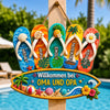 Personalisiertes Holzschild – Geschenk Für Paare – Urlaub beginnt hier