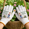 Personalisierte Gartenhandschuhe - Geschenk für Gärtnerin - Glücklich im Garten