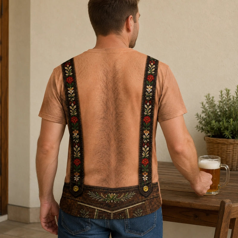 Personalisiertes Allover bedrucktes T-Shirt - Geschenke für Männer - Bier kalt, Stimmung heiß