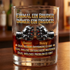 Personalisierte Whiskyglas – Geschenk für Bruder – Ein Hoch auf Brüder